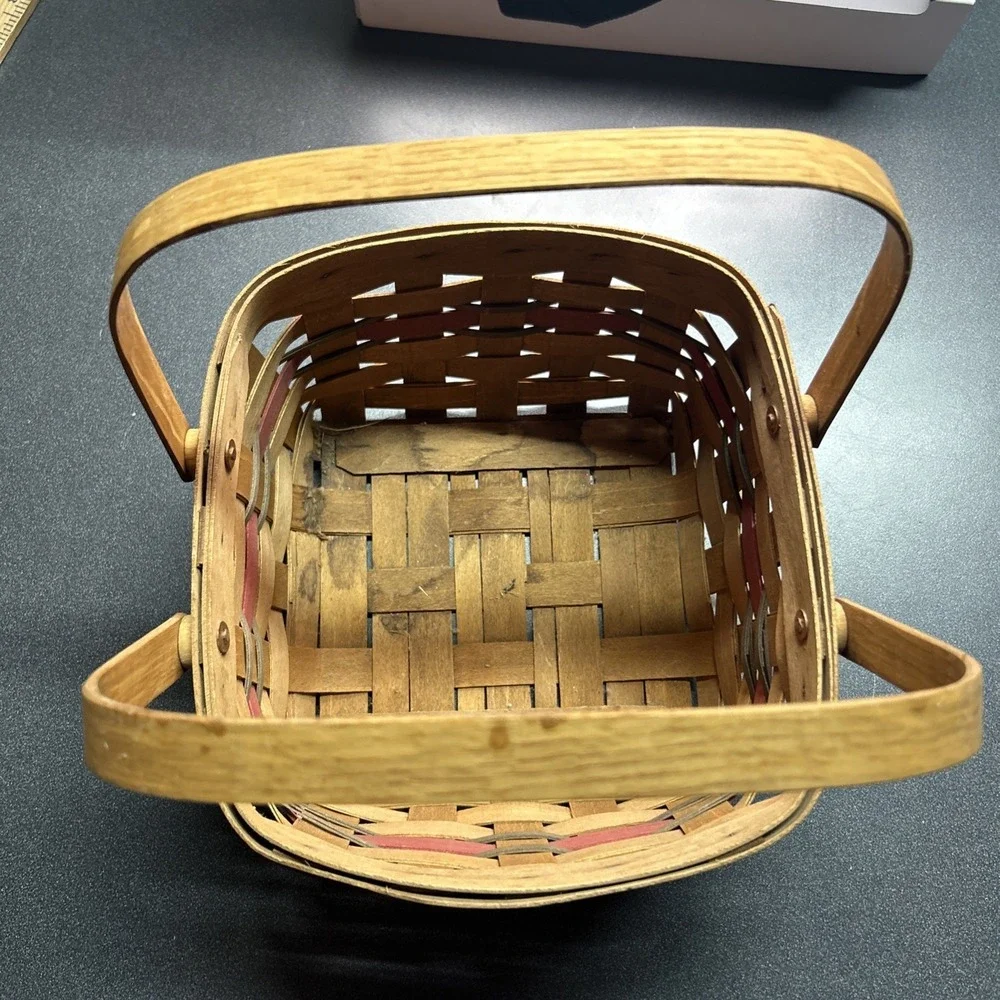 Workshops of GERALD E HENN Handmade Maple 1997 Limited Edition HOLIDAY BASKET